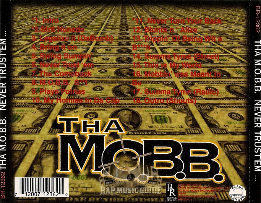 Tha M.O.B.B. - Never Trust 'Em...: Re-Release. CD | Rap Music Guide